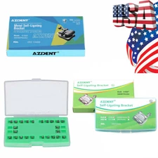 USA Dental Orthodontic Self-Ligating Brackets Braces Mini Roth MBT 022 Hooks 345