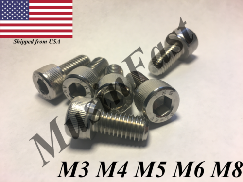 M3 M4 M5 M6 M8 Stainless Steel Socket Head Cap Screw 10,20,50,100pcs A2 DIN: 912 - Picture 103 of 104