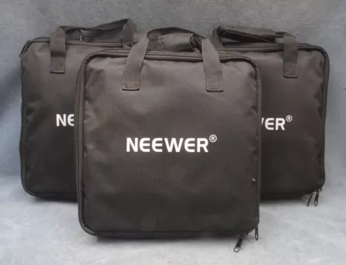 3X NEEWER NL480-2.4G LCD LIGHT PANEL KITS, COMPLETE, WORKING, READY TO USE