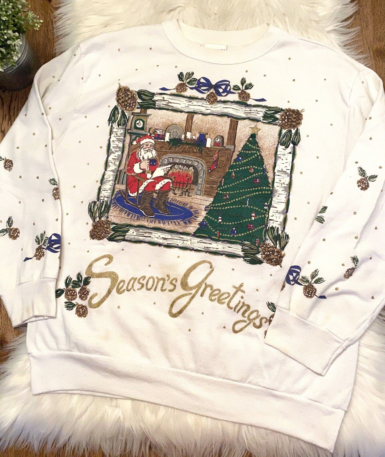 Vtg Holiday Time Ugly Christmas Sweater Party Swe… - image 1
