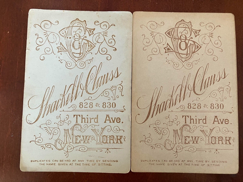 2 Vintage Confirmation Portraits by Shackell & Clauss, New York - Free Ship - Picture 2 of 2