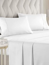 Full Size 4 Piece Sheet Set - Comfy Breathable Cooling Sheets - Hotel Luxur...