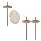 Top Whorl Yarn Spinner Drop Spindle Wheel Hand Carved Yarn Winder Top Whorl Yarn