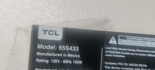 65S431, 65S433, 65S435 Stützfuß TCL 65V82 - Bild 10 von 10