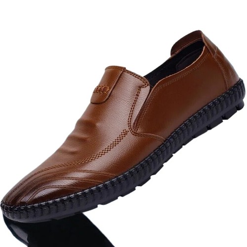 Otoño Informal Hombres Zapatos Cuero Suave Calzado Moda Mocasines Calzado Plano - Imagen 5 de 14
