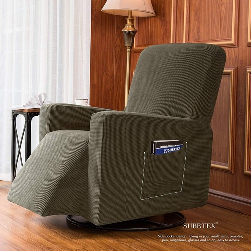 Subrtex Recliner Stretch Sofa Slipcover Cover Furniture Protector Couch Covers - Picture 120 of 130