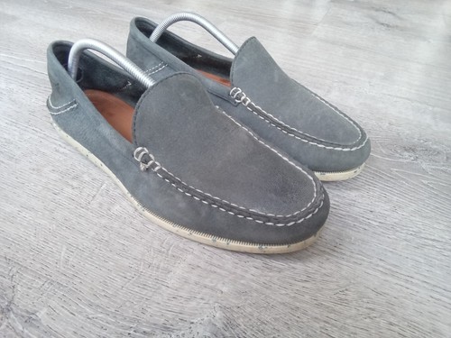 Frye Herren Leder Slipper Halbschuhe Freizeit Männer Größe 10,5 M Grau 3480102-IND Schuhe - Bild 2 von 14