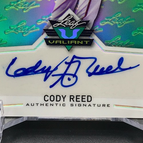 Béisbol Leaf Valiant Cody Reed 2004 radiocontrol autografiado firmado rojos raro sp 1/2 - Imagen 2 de 5