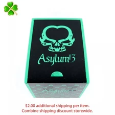 Asylum Cool Brew 50 x 5 Empty Wood Cigar Box 5.75" x 4.25" x 4.25"