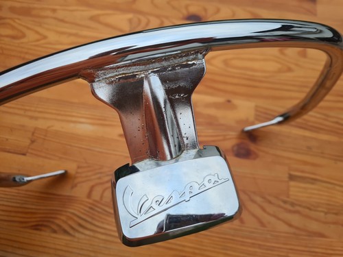 VESPA Schutzbügel Stürzbügel Topcase Träger. Chrom. Gepäckträger. Vintage - Bild 3 von 3
