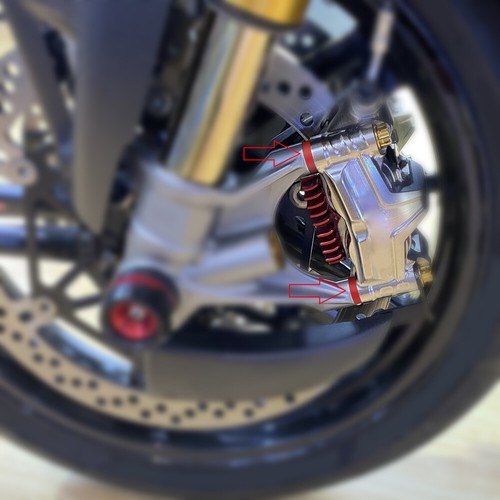 CNC Brake Caliper Spacers Kit for Ducati Monster Multistrada Panigale Superbike - Picture 5 of 17