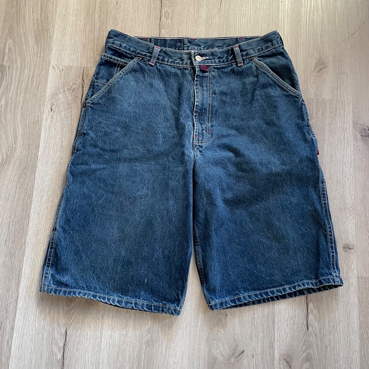 Vintage Cross Colours Baggy Men Jean Shorts 36 Jhorts Skater