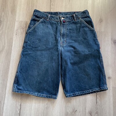 Vintage Cross Colours Baggy Men Jean Shorts 36 Jhorts Skater