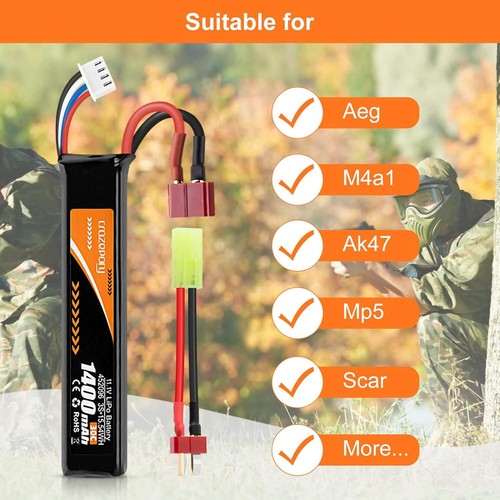 B6 V3 Smart Balance Charger 80W Discharger + 11.1V 1400mAh Airsoft LiPo Battery - Picture 4 of 12