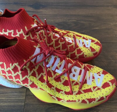 New Adidas Originals Pharrell PW X BYW CNY Red Yellow Men display picture 1