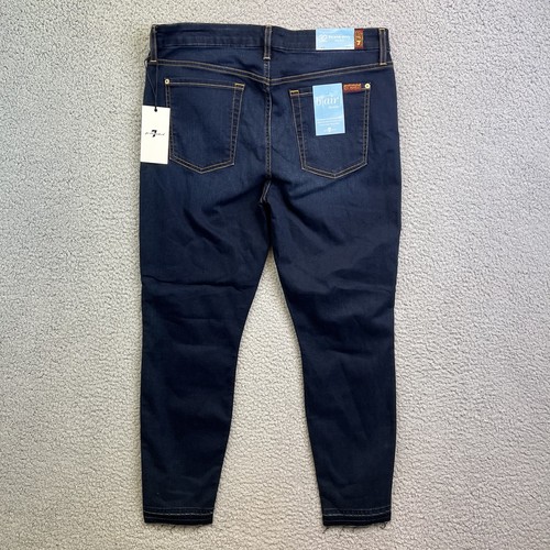 7 For All Mankind WomensBlair Ankle Skinny Jeans Tapered Leg Sz 32 NWT 32x26 - Picture 9 of 11