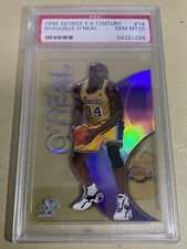 SHAQUILLE O'NEAL 1998 99 SKYBOX E-X CENTURY #14 💎 PSA 10 💎 LA LAKERS Pop 10