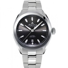 ALPINA AL240GS4E6B Grey Dial Stainless Steel Date Silver Tone Men's Watch