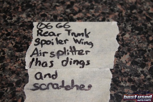 2006 PONTIAC G6 AUTO V6 REAR TRUNK SPOILER WING AIR SPLITTER OEM 06 - Picture 11 of 11