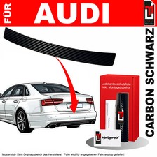Ladekantenschutz Folie für Audi A4 Stufenheck Limo B6 2000-2004 Carbon Schwarz