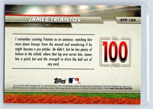 Top de béisbol Bowman MLB 2024 100 inserto cromado - tú eliges - Imagen 56 de 56