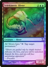 Telekinetic Sliver FOIL Time Spiral PLD Blue Uncommon MAGIC MTG CARD ABUGames