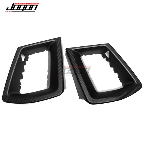 Matte Carbon Front Center Bumper Side Grille Cover For Ford Mustang S650 GT 24+ - Picture 10 of 10
