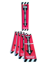 Fire Extinguisher Location Signs ( Lot of 5 ) 16" x 4"