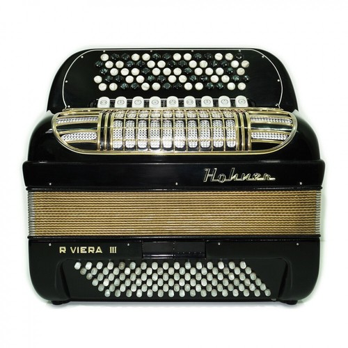 Vintage Hohner Riviera III 5 Row Button Accordion Bayan Lightweight C Griff 2523