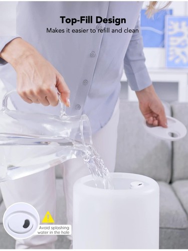 Govee -Smart WiFi Humidifier for Bedroom-Top Fill Cool Mist Humidifiers for... - Picture 6 of 8