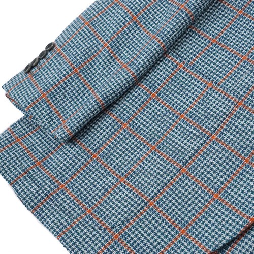 Kiton Slim-Fit Layered Check Cashmere-Silk-Linen Sport Coat 40R (Eu 50) - Picture 7 of 10