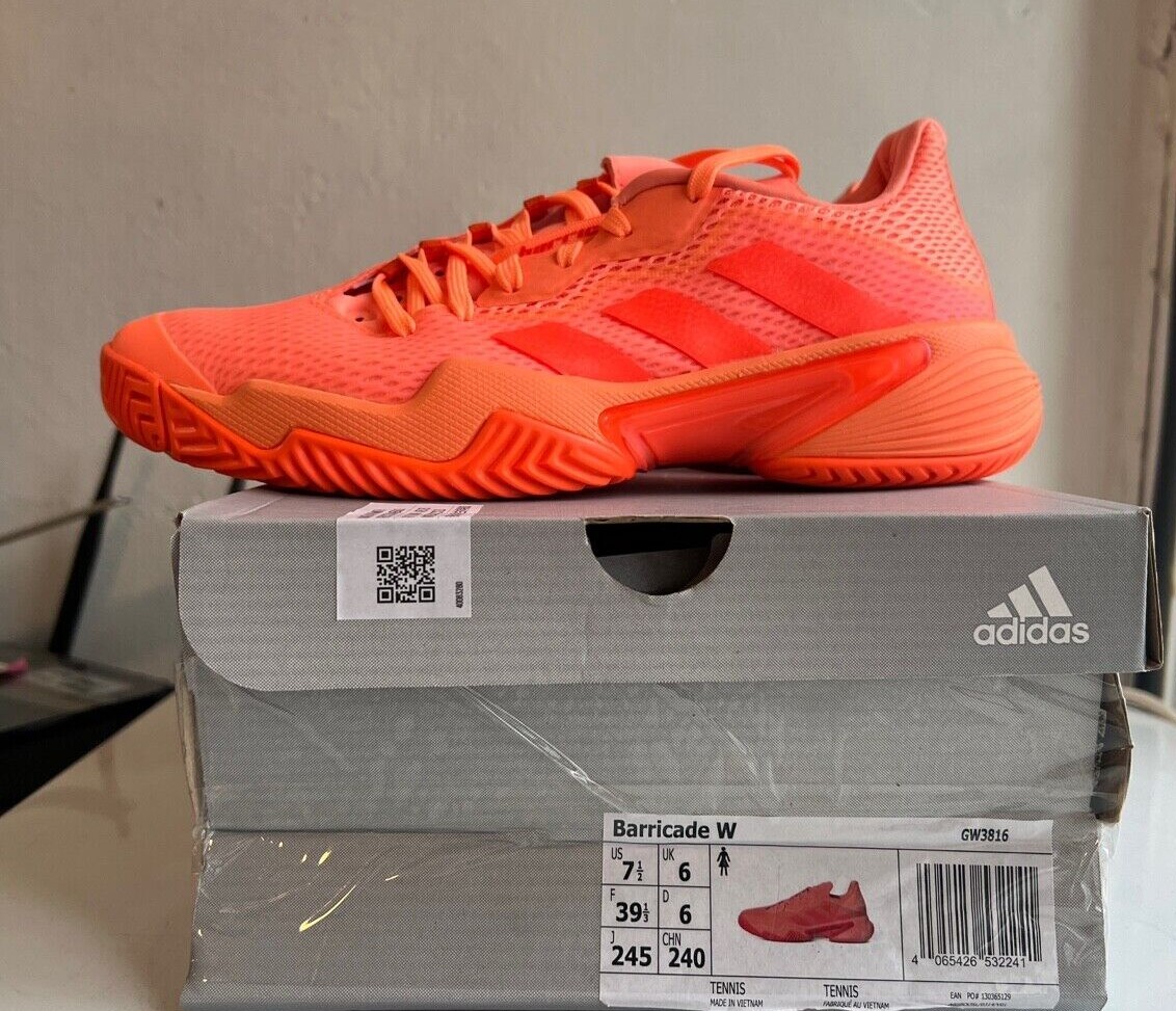Adidas Barricade Women's Tennis Shoes Sports Shoes Orange [US:6~8