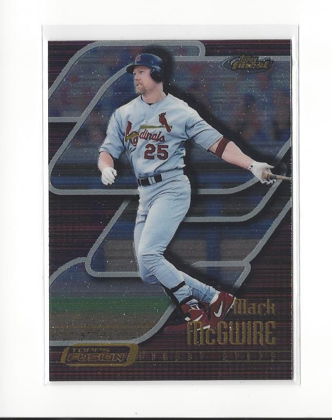 2001 Topps Fusion #162 Mark McGwire (Finest) Cardinals