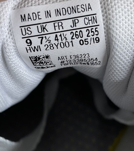 Adidas Womens Cloudfoam Advantage Sneakers Shoes White F36223 Low Top Lace Up 9M - Picture 8 of 8