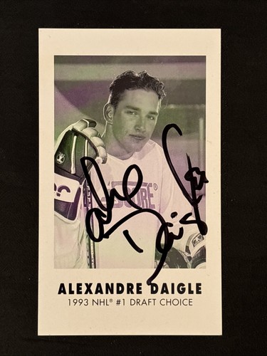 Alexandre Daigle Autographed Photo In Person 1993 Card Show hockey NHL - Picture 1 of 4