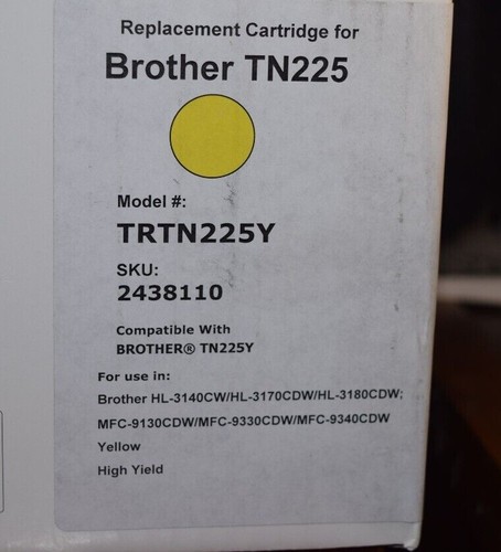Cartucho de tóner amarillo TRU RED Brother TN225 alto rendimiento TRTN225Y - Imagen 2 de 3
