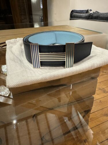 Hermes Belt Navy Blue, Reversible