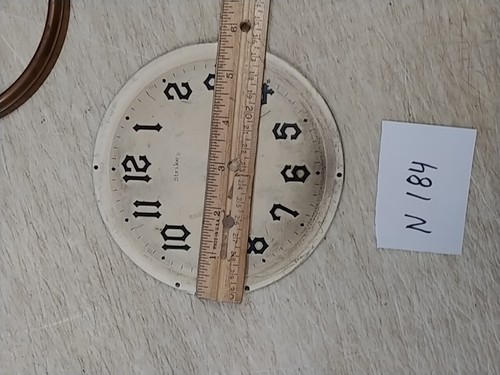 NEW HAVEN CATHEDRAL ARCH ELECTRIC CLOCK DIAL & BEZEL NO GLASS ELWOOD - Picture 4 of 4