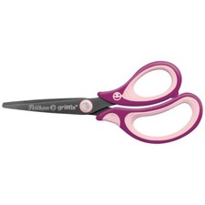 PELIKAN Schulschere Schere Griffix rund spitz blau pink schwarz [wählbar]