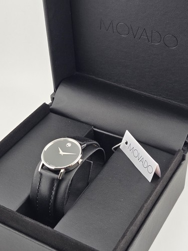 Movado Women's Museum Classic Black Dial Watch - 0607317 ($895 MSRP) - Picture 3 of 4