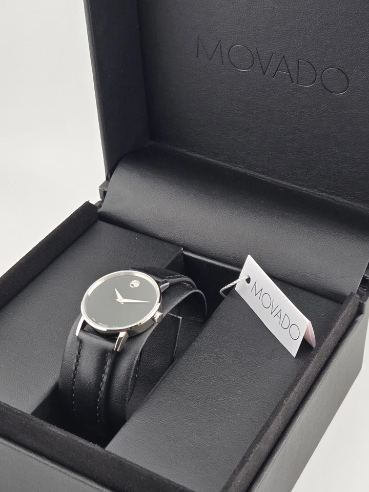 Reloj Movado para mujer clásico museo esfera negra - 0607317 (precio de venta sugerido por el fabricante 895 USD) Foto 3 de 4