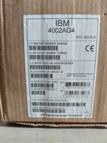 IBM B48G ethernet switch 4002AG4 / 45W3090 48x1GbE - Afbeelding 2 van 2