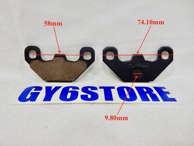 DISC BRAKE PAD SET FOR 50cc QMB139 AND 150cc GY6 SCOOTERS ATV Bike Type 10
