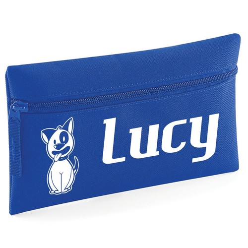 Estuche de lápices personalizado para niños perros mascotas animales dibujos animados regalo nombre de la escuela - Imagen 3 de 8