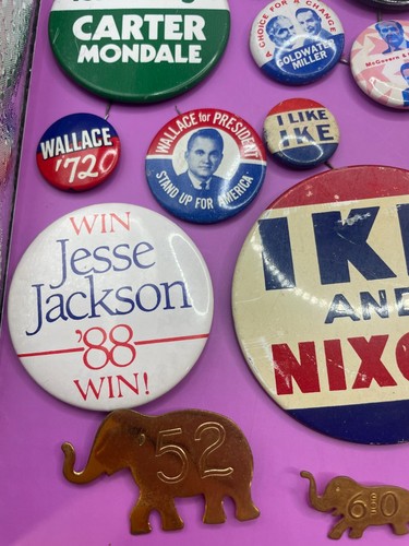 Lot of 67 Vintage Political Buttons Pinbacks Lapel Pins - Democrat Republican - Picture 10 of 15