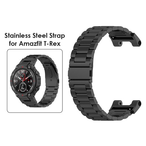 Stainless Steel Smart Watch Strap Replacement for Huami Amazfit T-Rex Pro/T-Rex - Zdjęcie 14 z 15