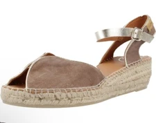 Toni Pons Brest Med Wedge Espadrille Tan Sandals Heels Women’s Size 6 - 6.5 NEW