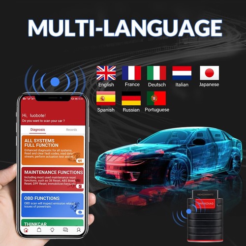 THINKCAR Thinkdiag dwukierunkowy pełny system darmowy skaner OBD2 narzędzie diagnostyczne - Zdjęcie 14 z 20