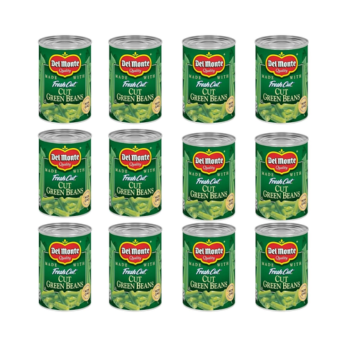 DEL MONTE FRESH CUT BLUE LAKE Cut Green Beans Canned,14.5 Ounce (Pack of 12)