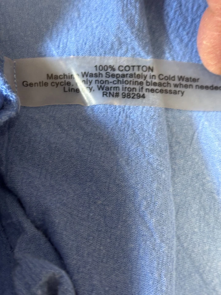 Chaqueta Cárdigan Onque Informals Abotonada Media Manga Algodón Azul Mujer Talla XL Foto 4 de 4